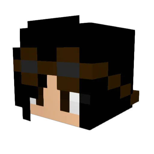 KPopTrash Minecraft avatar head, 3D render