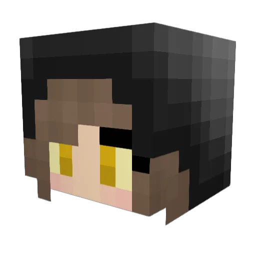 KPuppi Minecraft avatar head, 3D render