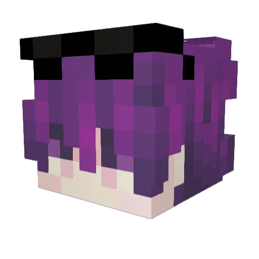 KR2OS Minecraft avatar head, 3D render