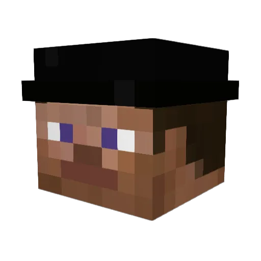 KR2Y5I3K Minecraft avatar head, 3D render