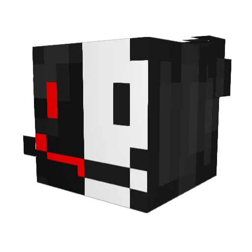 KRAKENBAIT Minecraft avatar head, 3D render