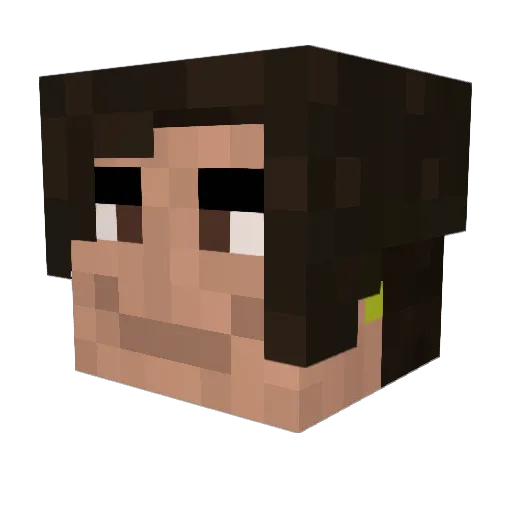 KRAKONAS Minecraft avatar head, 3D render