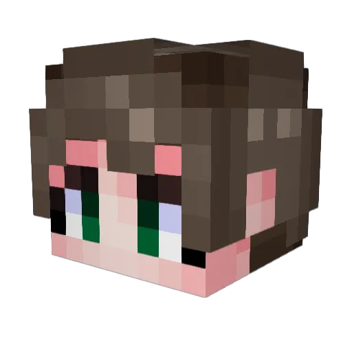 KRCms Minecraft avatar head, 3D render