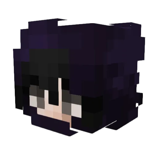 KREJZZZZ Minecraft avatar head, 3D render