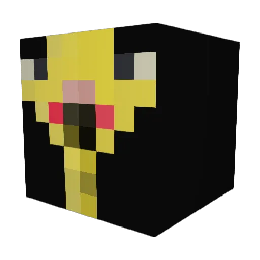 KRETXDD Minecraft avatar head, 3D render