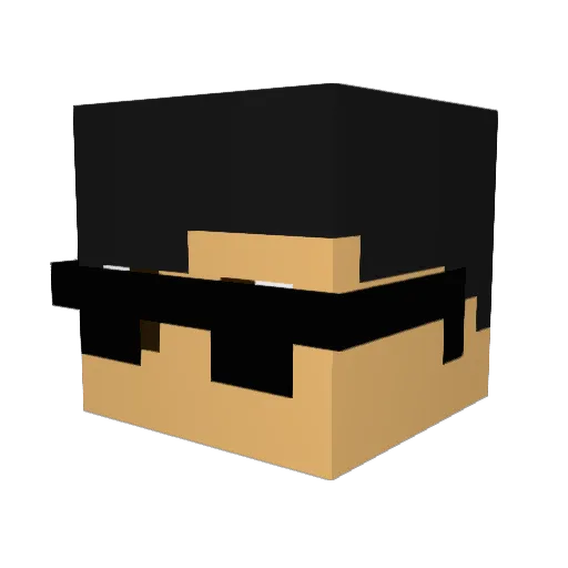 KRIME__ Minecraft avatar head, 3D render