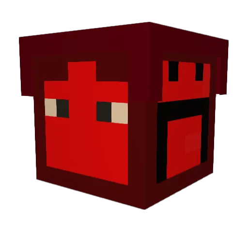 KRISTEGO Minecraft avatar head, 3D render