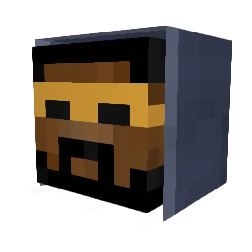 KRLVSK Minecraft avatar head, 3D render
