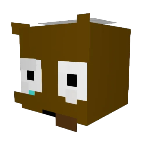 KRMBO Minecraft avatar head, 3D render