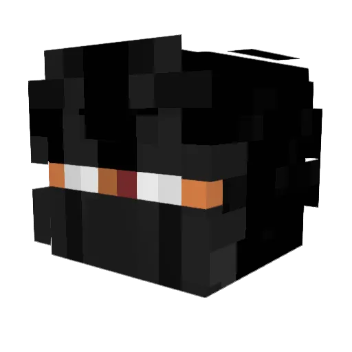 KROWZER2 Minecraft avatar head, 3D render