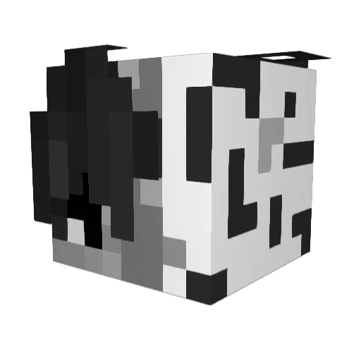 KRPPW Minecraft avatar head, 3D render