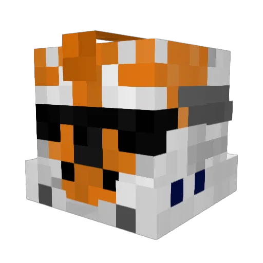 KRSPYBACON Minecraft avatar head, 3D render