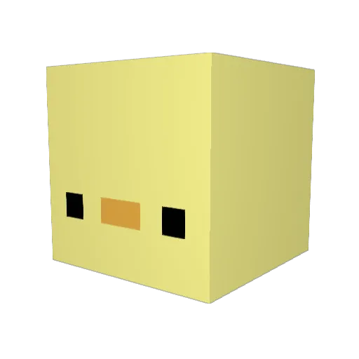 KRTaeHo Minecraft avatar head, 3D render