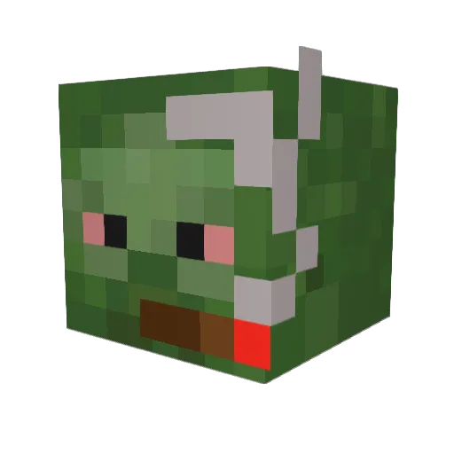 KRTukker Minecraft avatar head, 3D render