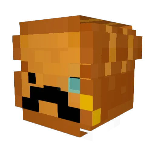 KRYCHA_32 Minecraft avatar head, 3D render