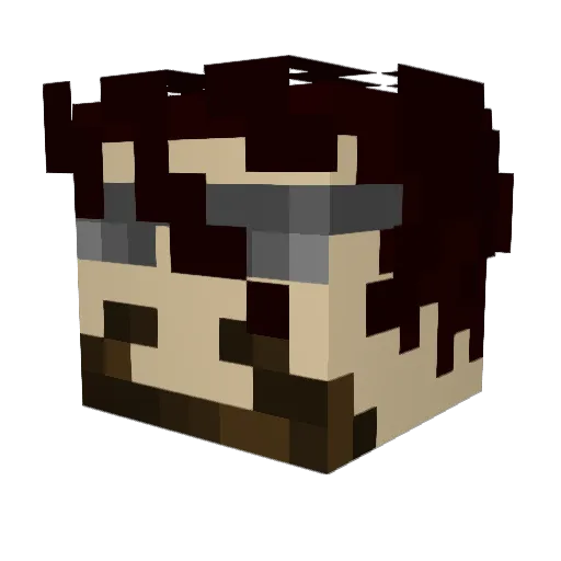KRYOKA_80 Minecraft avatar head, 3D render