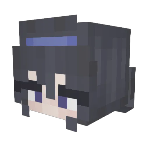 KRYPTION3012 Minecraft avatar head, 3D render