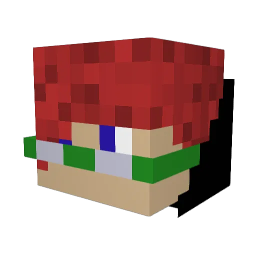 KR_Ausanite Minecraft avatar head, 3D render
