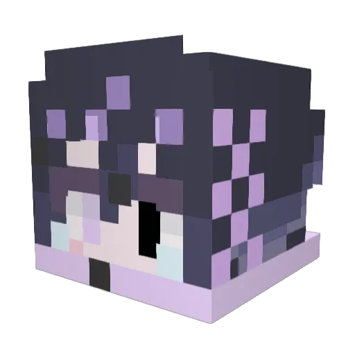 KR_Princess Minecraft avatar head, 3D render