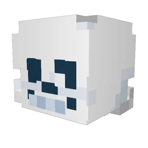 KR_RayRay Minecraft avatar head, 3D render