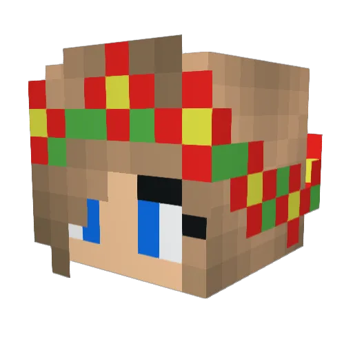 KRecz Minecraft avatar head, 3D render