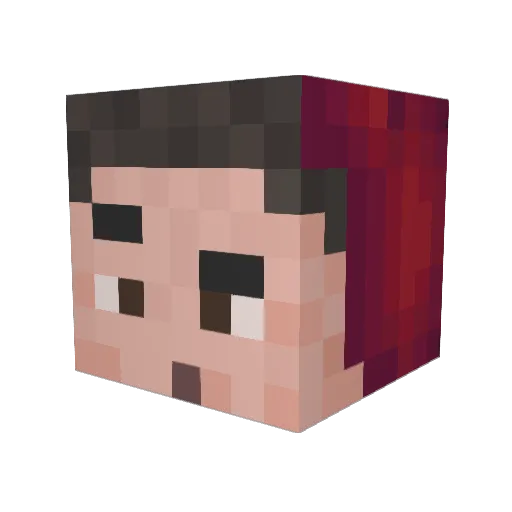 KRezende Minecraft avatar head, 3D render