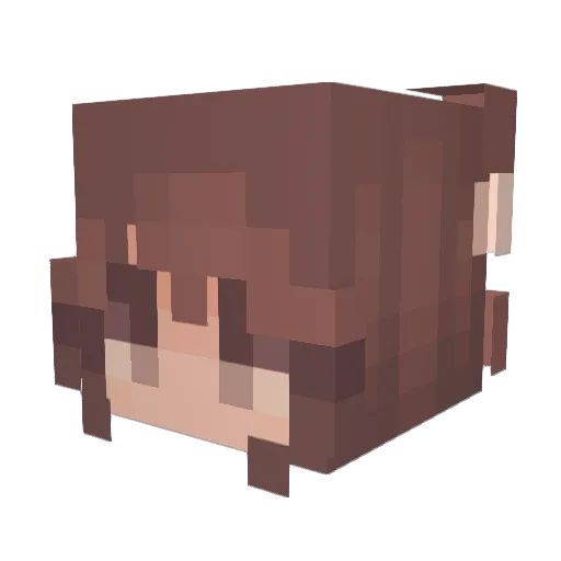 KRlS_S Minecraft avatar head, 3D render