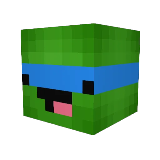 KRmy3L Minecraft avatar head, 3D render