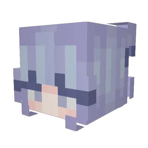 KRonly Minecraft avatar head, 3D render