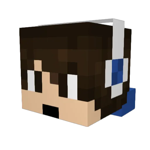 KSA3BooDSs Minecraft avatar head, 3D render