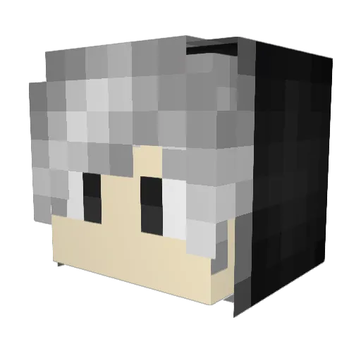 KSA_Mequ_KSA Minecraft avatar head, 3D render