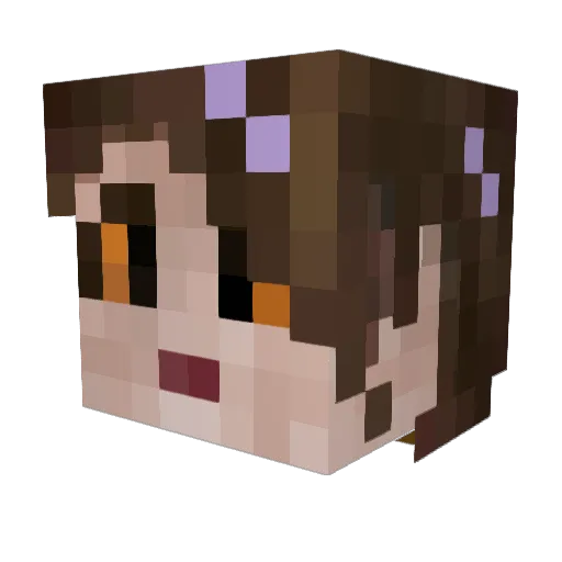 KSDragona Minecraft avatar head, 3D render