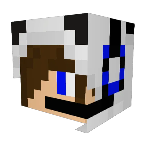 KSDrip24 Minecraft avatar head, 3D render