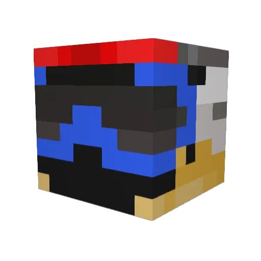 KSE17 Minecraft avatar head, 3D render