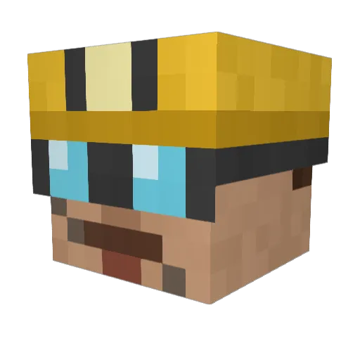 KSEOUSE_M Minecraft avatar head, 3D render