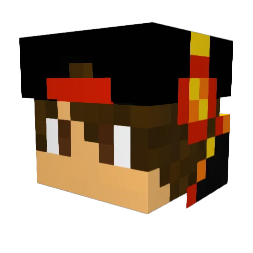 KSGamer0306 Minecraft avatar head, 3D render