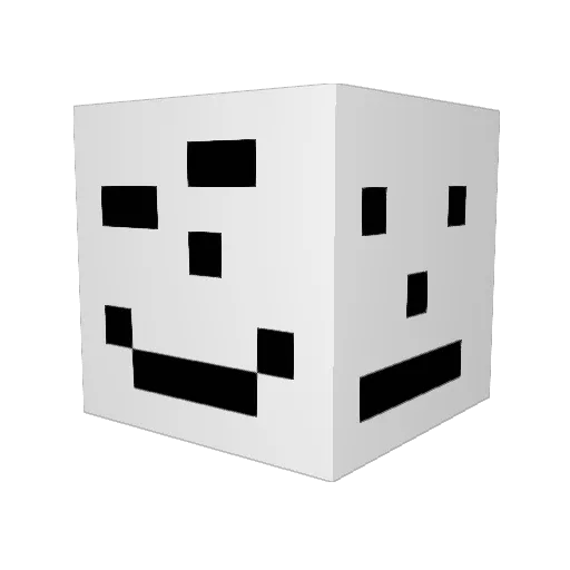 KSHRC Minecraft avatar head, 3D render