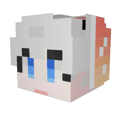 KSJ_s Minecraft avatar head, 3D render