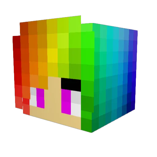 KSLOOP Minecraft avatar head, 3D render