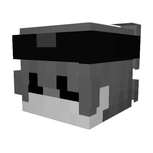 KSOLEK Minecraft avatar head, 3D render