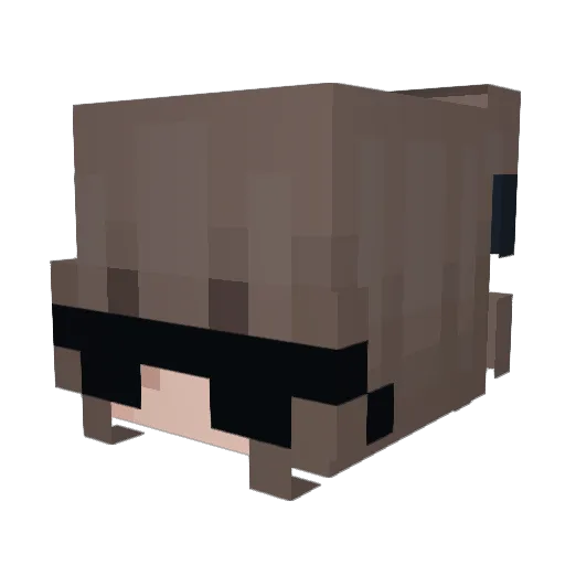 KSR69 Minecraft avatar head, 3D render