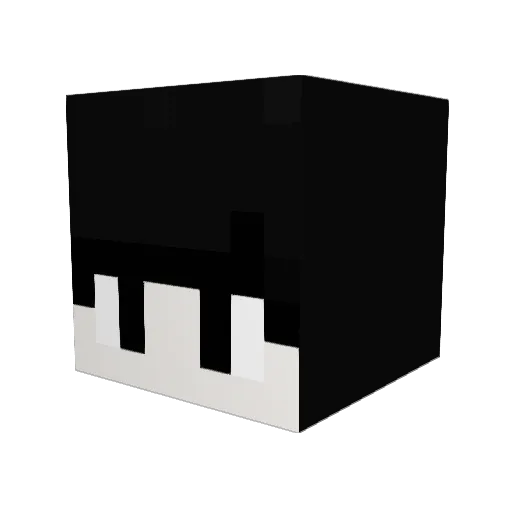 KSW110405 Minecraft avatar head, 3D render