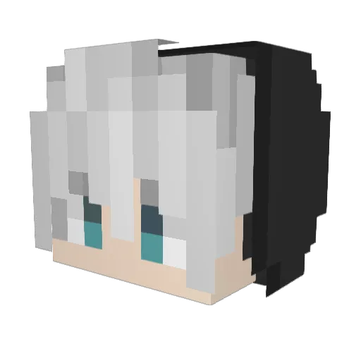 KSXCAO Minecraft avatar head, 3D render