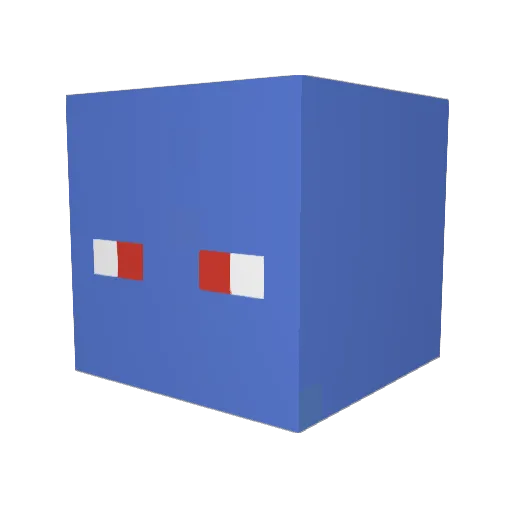 KS_05 Minecraft avatar head, 3D render