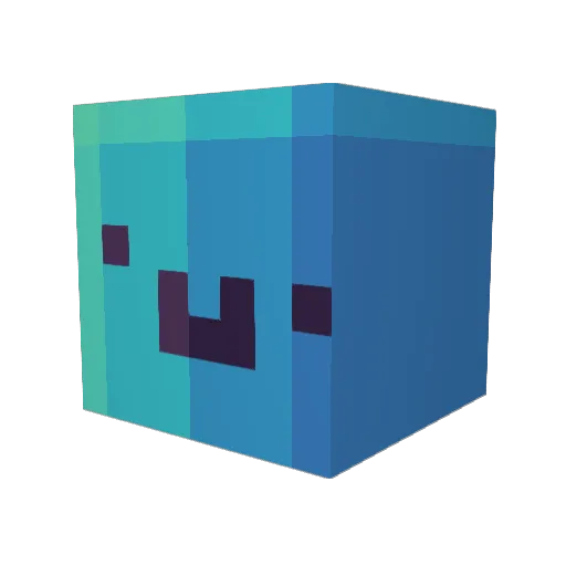 KS_POTATO Minecraft avatar head, 3D render