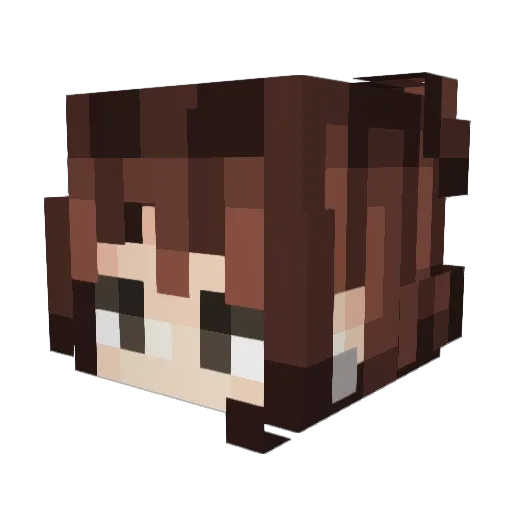 KSeulgi Minecraft avatar head, 3D render
