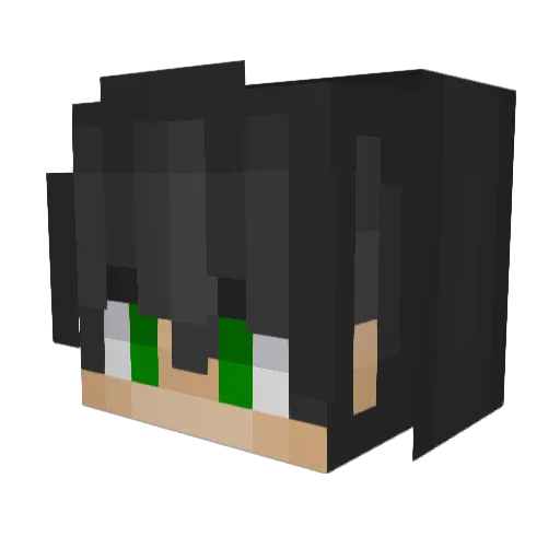 KSnowyW Minecraft avatar head, 3D render