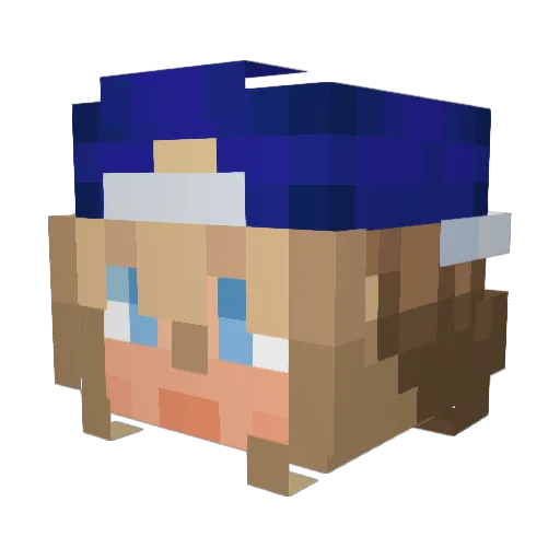 KSolaris_ Minecraft avatar head, 3D render