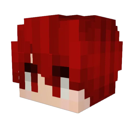 KT1M Minecraft avatar head, 3D render