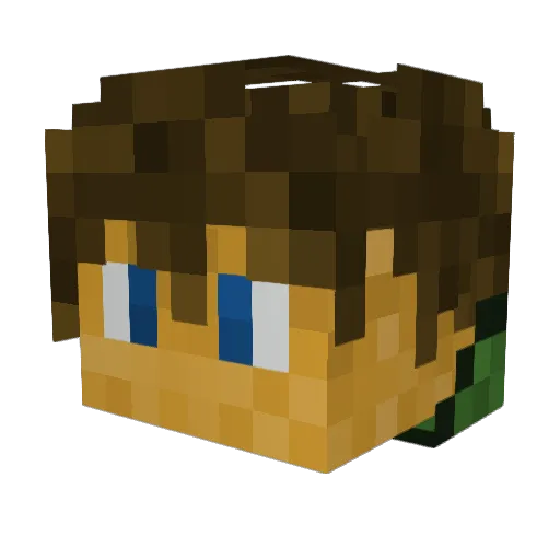 KTAndras Minecraft avatar head, 3D render